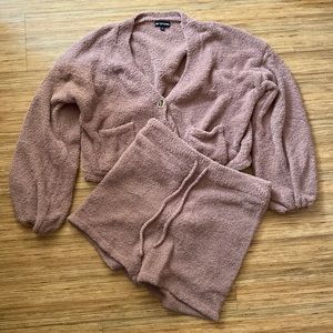 Soft mocha pretty little things lounge set